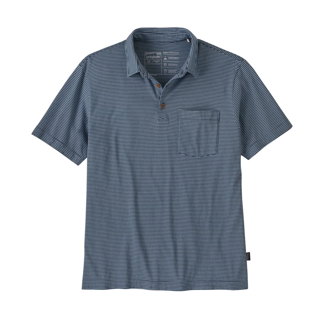 Patagonia P-6 Logo Polo Shirt in blue