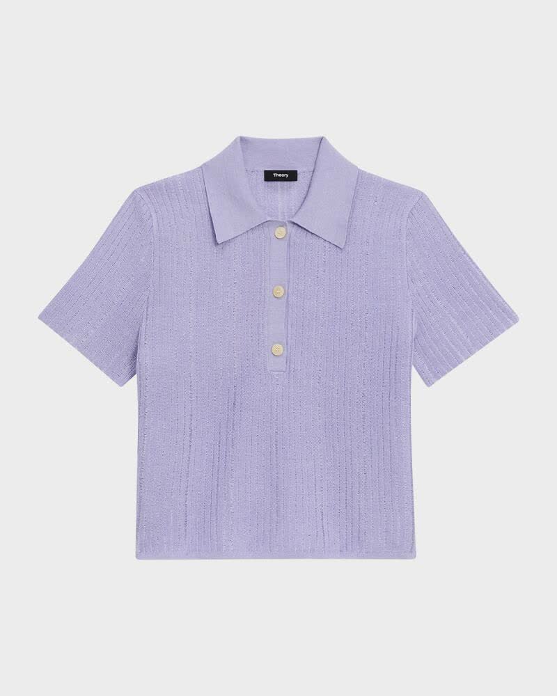 Theory Irving Polo Shirt in neutral color